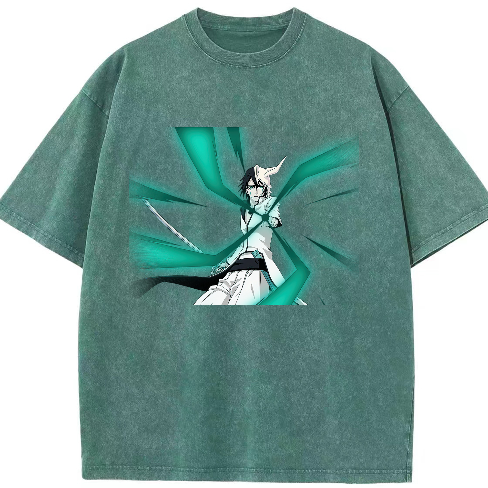（画像用） ブリーチ ウルキオラ·シファー BLEACH Ulquiorra cifer 綿100% ヴィンテージ風 半袖Tシャツ（フロントプリント）